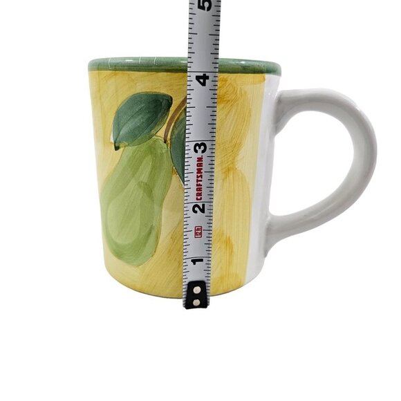 Caleca Frutta Hand Painted Italian Made 16 Oz Ceramic Mug Cups - Set of 2 - Picture 7 of 16